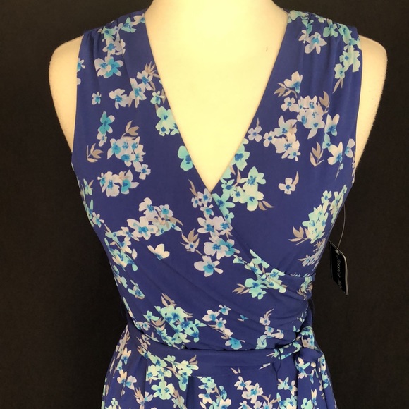 NWT Jessica Howard Blue Floral Dress - Picture 3 of 7